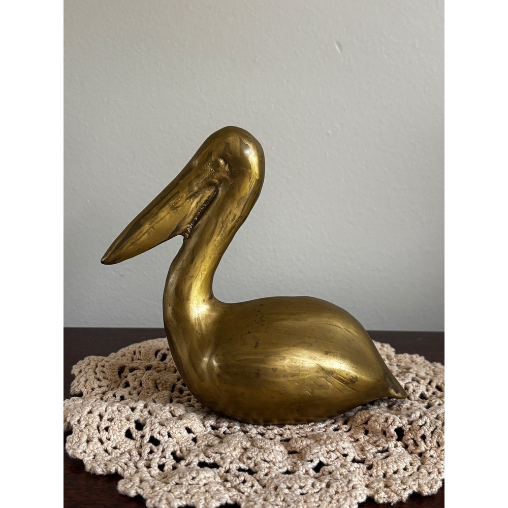 Vintage Brass Pelican